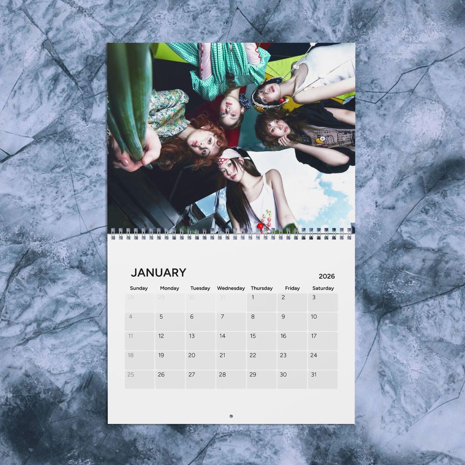 Le Sserafim Spaghetti Kpop 2026 Calendar