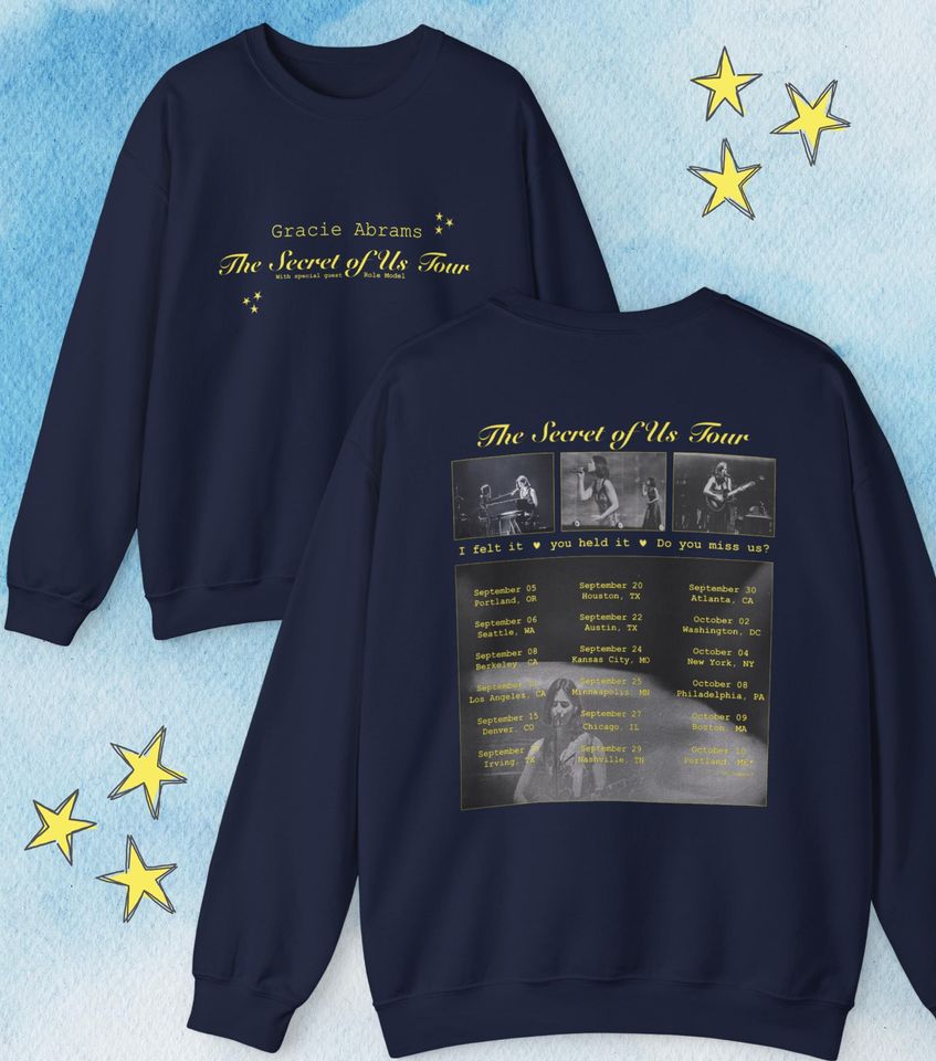Gracie Abrams The Secret of Us Tour Sweatshirt