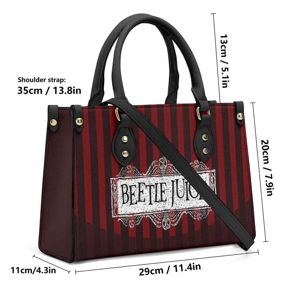 Beetlejuice Women Handbag Version With Shoulder Strap Leather Bag
