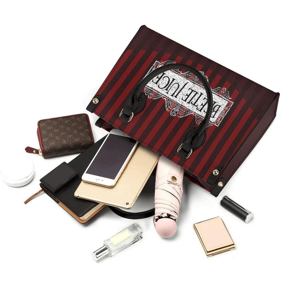 Beetlejuice Women Handbag Version With Shoulder Strap Leather Bag