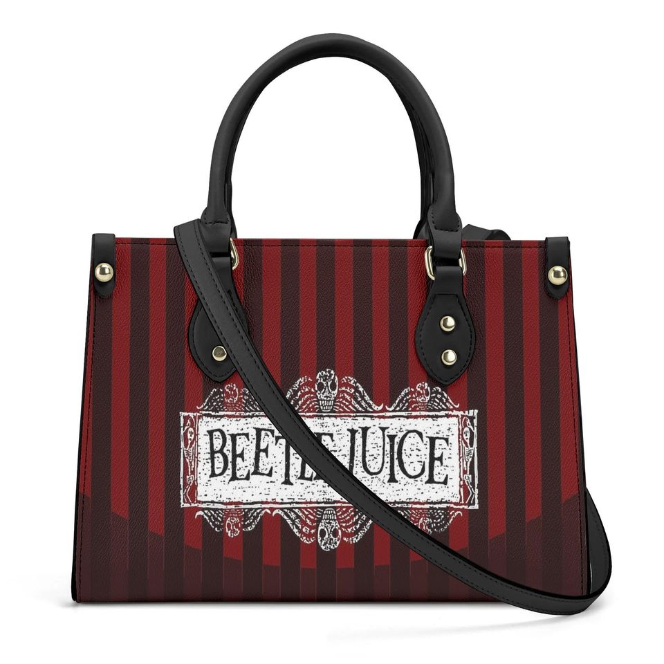 Beetlejuice Women Handbag Version With Shoulder Strap Leather Bag