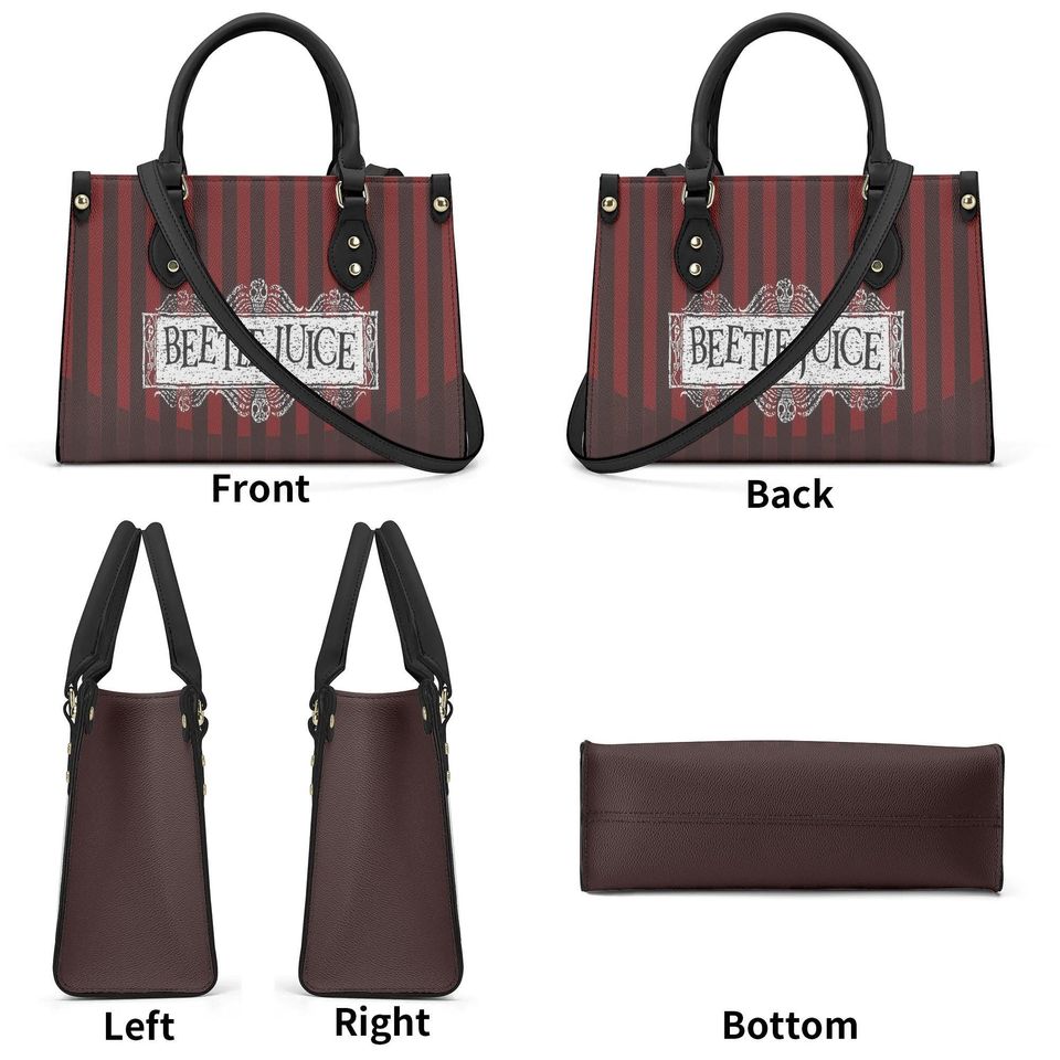 Beetlejuice Women Handbag Version With Shoulder Strap Leather Bag