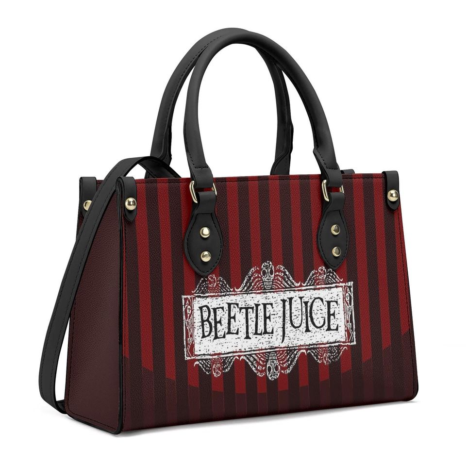 Beetlejuice Women Handbag Version With Shoulder Strap Leather Bag