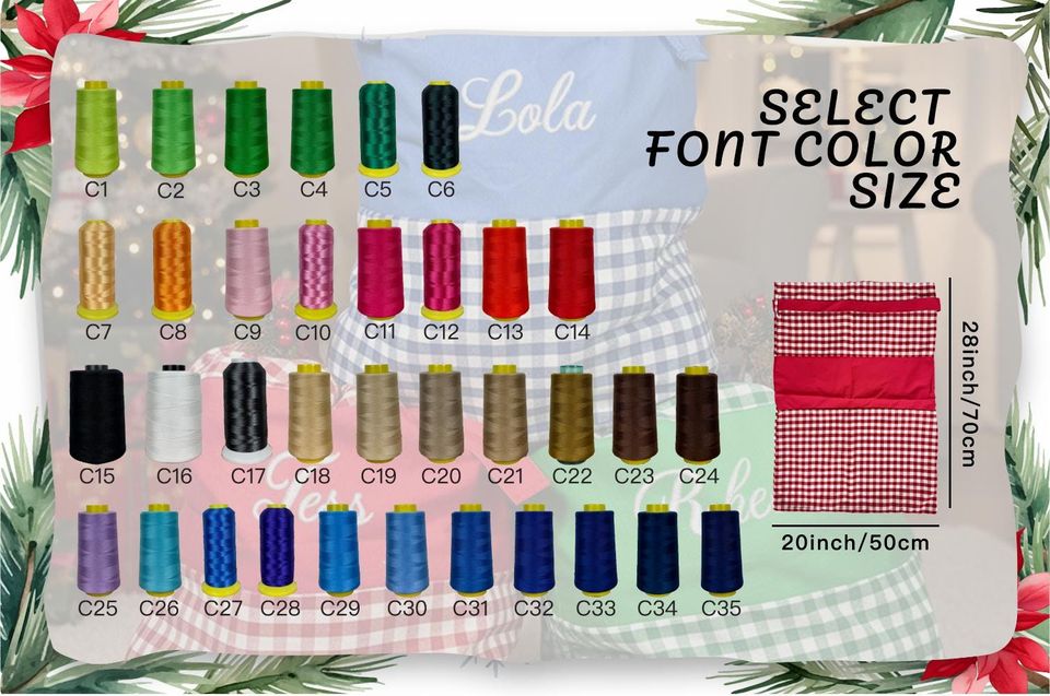 Personalized Plaid Santa Sack | Embroidered Cotton Christmas Gift Bag