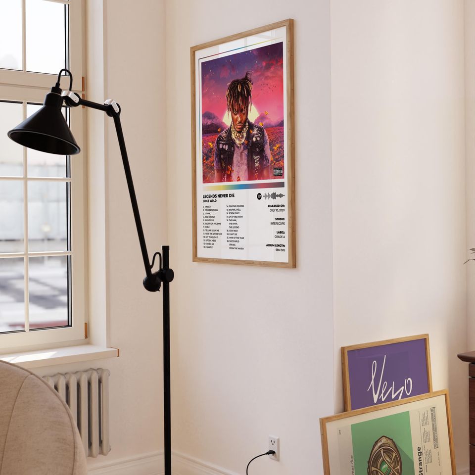 Juice WRLD - Legends Never Die Album Cover Poster