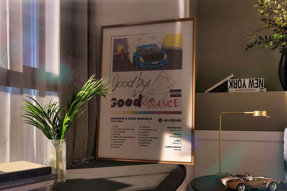 Juice WRLD Goodbye & Good Riddance Album Cover Poster