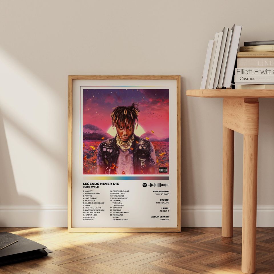 Juice WRLD - Legends Never Die Album Cover Poster