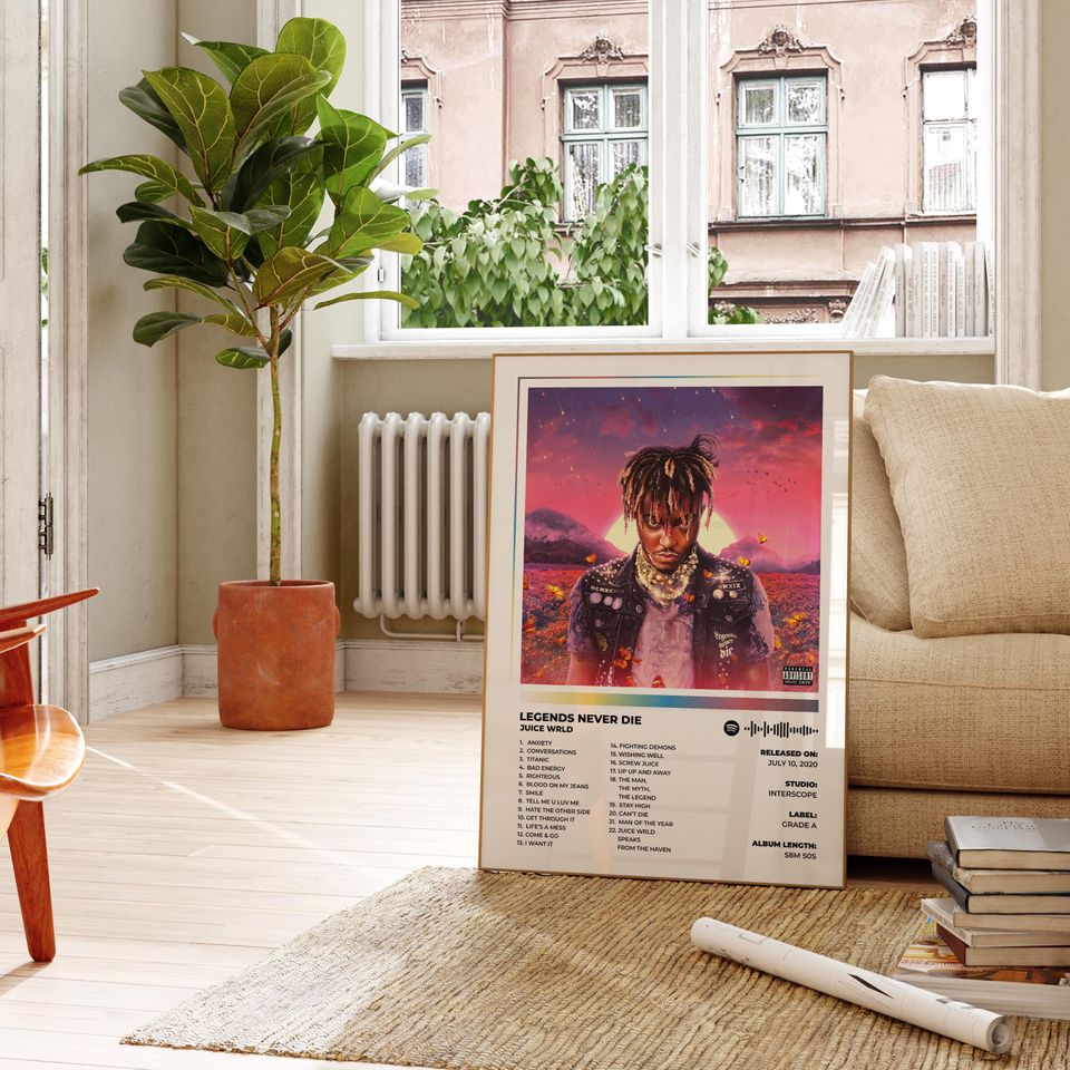 Juice WRLD - Legends Never Die Album Cover Poster