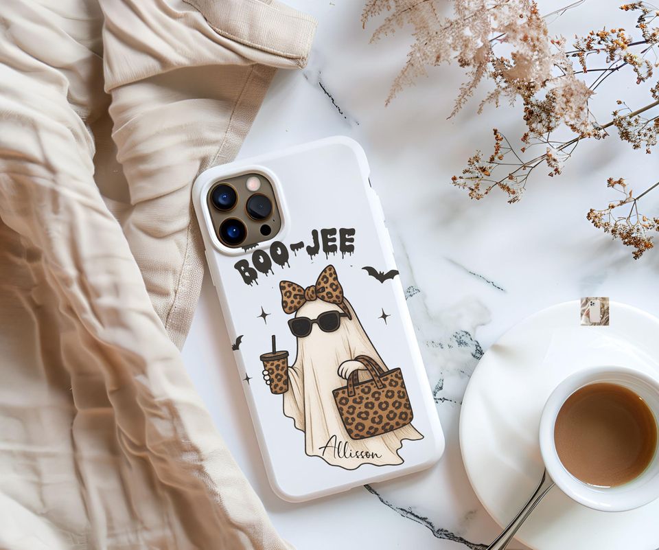 Personalized Phone Case - Halloween Gift - Boo Jee Coffee iPhone & Samsung Tough Case