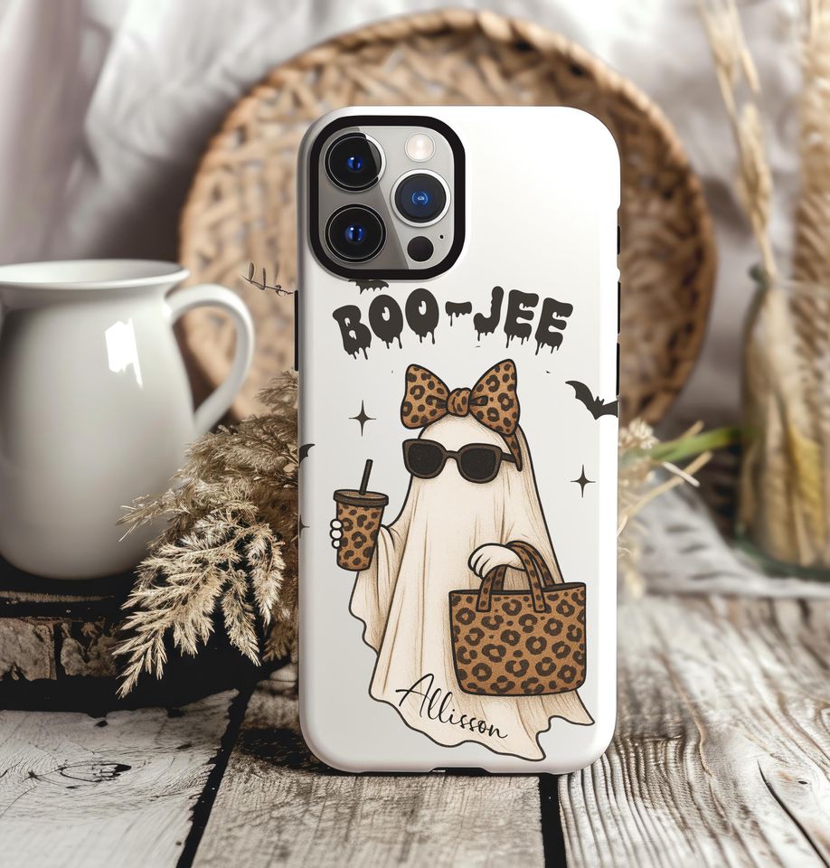 Personalized Phone Case - Halloween Gift - Boo Jee Coffee iPhone & Samsung Tough Case
