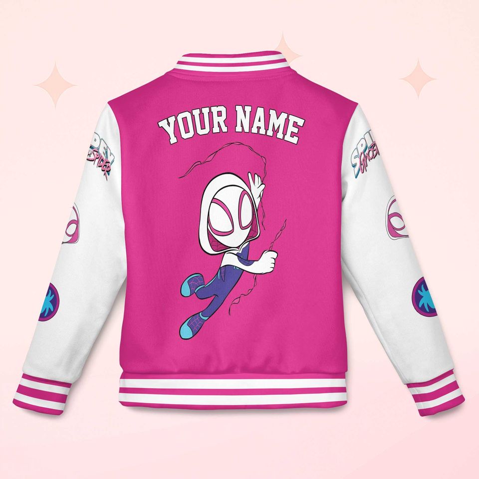 Personalized Ghost-Spider Varsity Jacket
