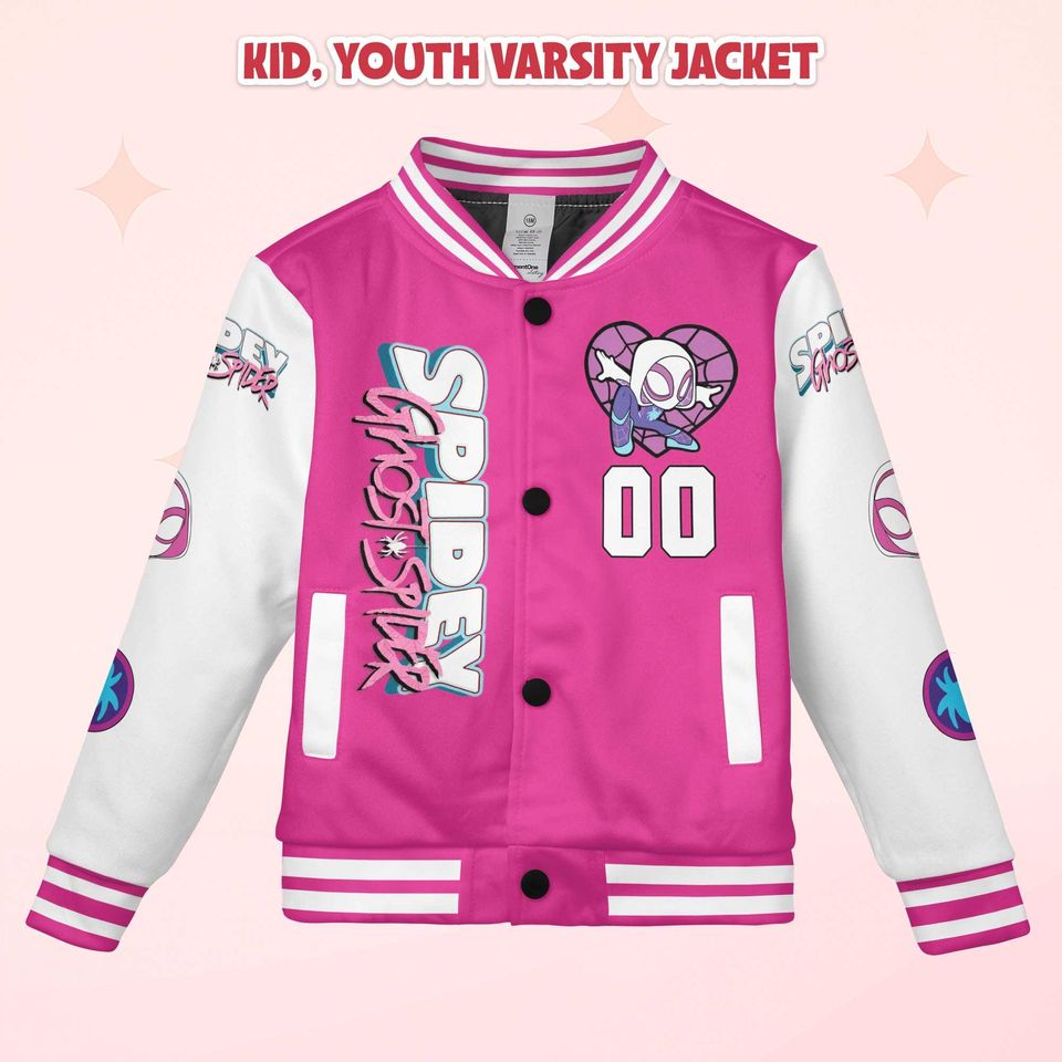 Personalized Ghost-Spider Varsity Jacket