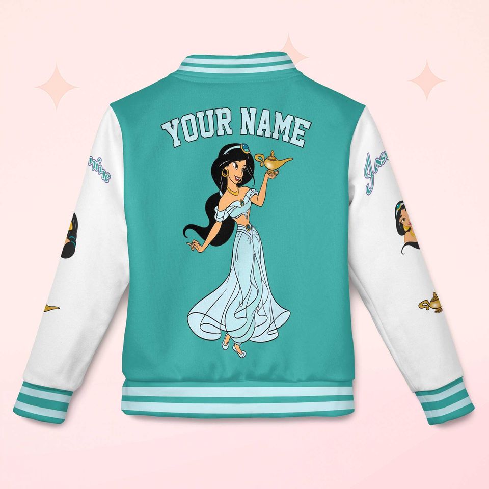 Custom Jasmine Varsity Jacket, Aladdin Inspired