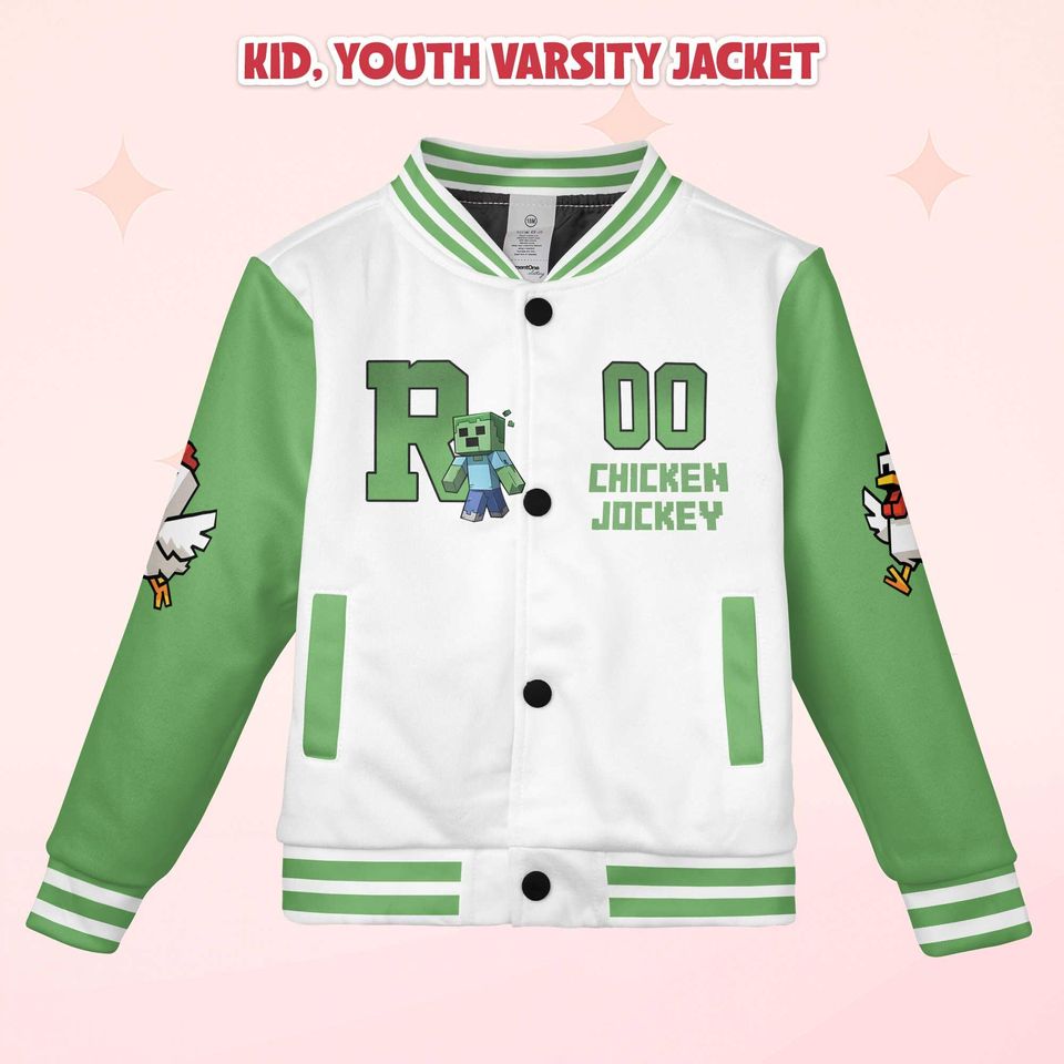 Personalized Chicken Jockey Varsity Jacket