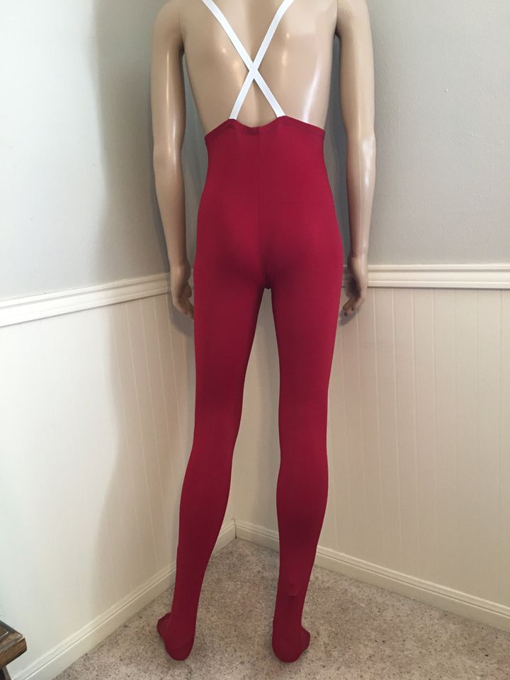 Men's Solid High Waisted Tights with optional Suspenders ~ Aaron