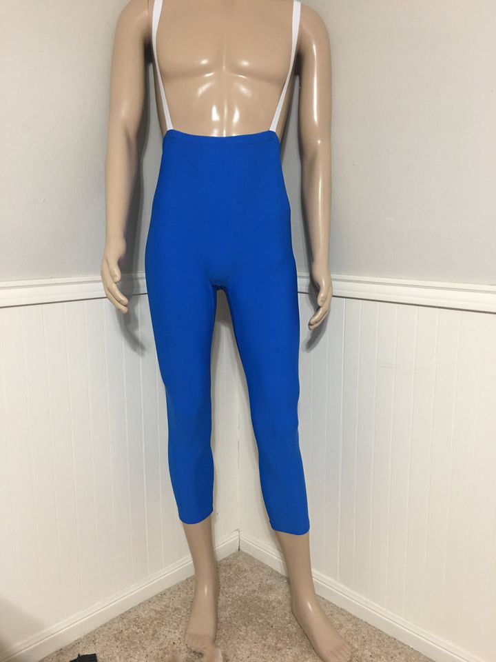 Men's Solid High Waisted Tights with optional Suspenders ~ Aaron