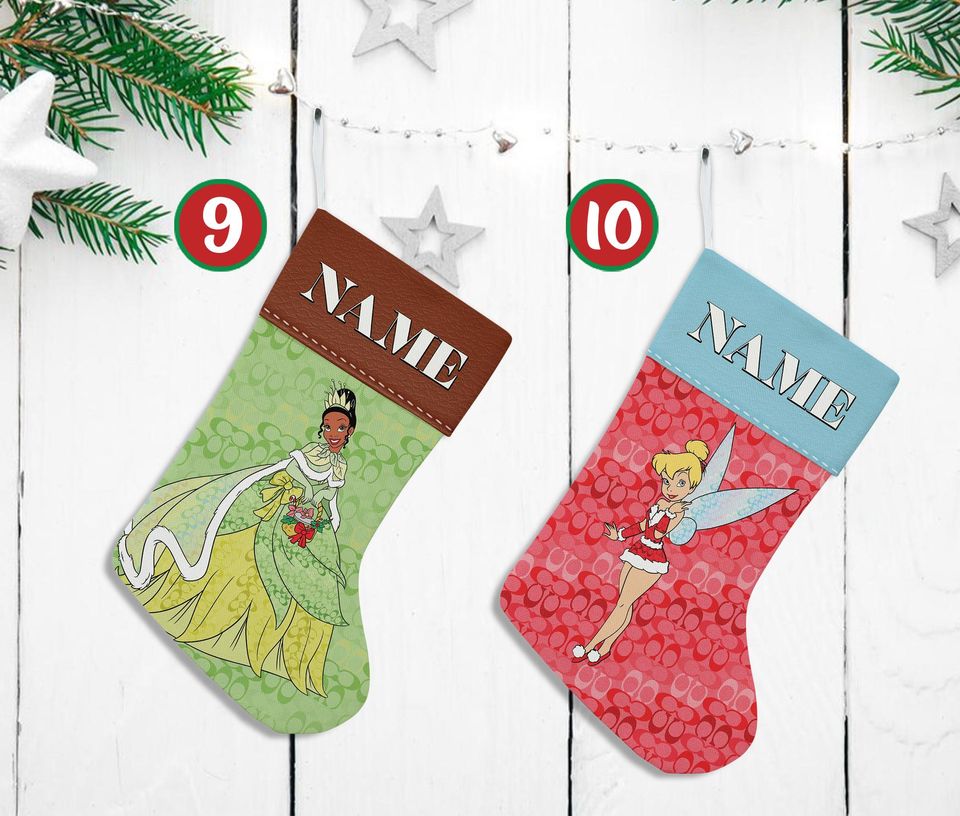 Personalized Cartoon Christmas Stocking, Custom Name Christmas Stockings, Christmas Stocking, Home Decoration, Xmas Stocking, Christmas Gift