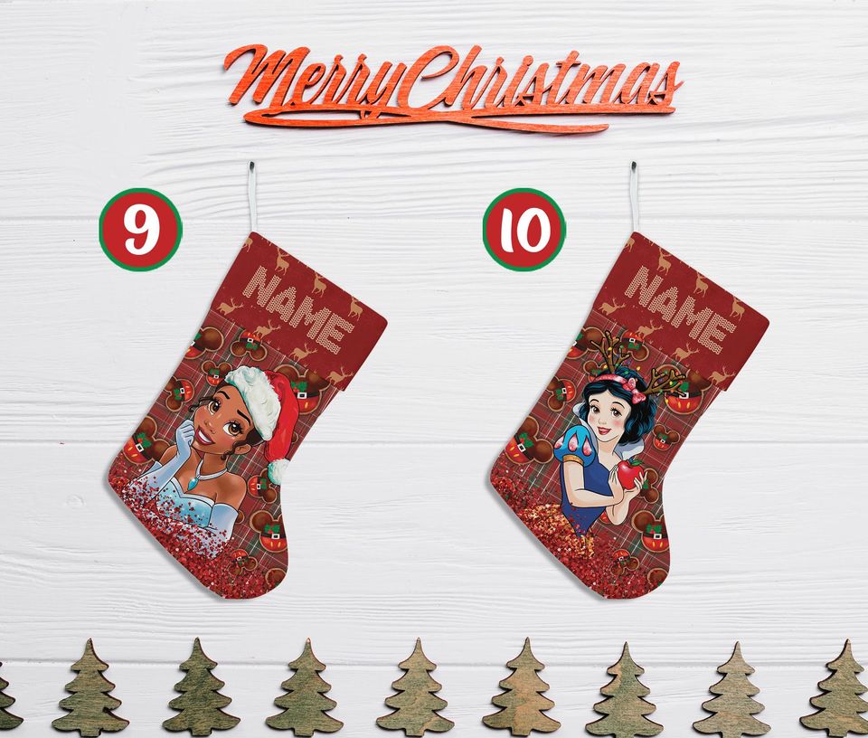 Personalized Cartoon Christmas Stocking, Custom Name Christmas Stockings, Christmas Stocking, Home Decoration, Xmas Stocking, Christmas Gift
