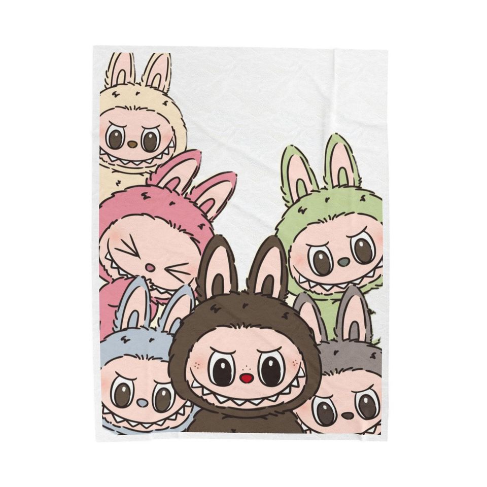 Labubu Fleece Blanket | Gift For Kid | Back To School Gift