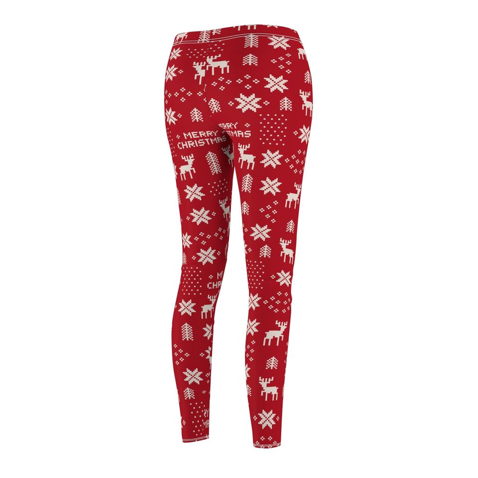 Christmas Patterned Yoga Pants - Festive Holiday Activewear
