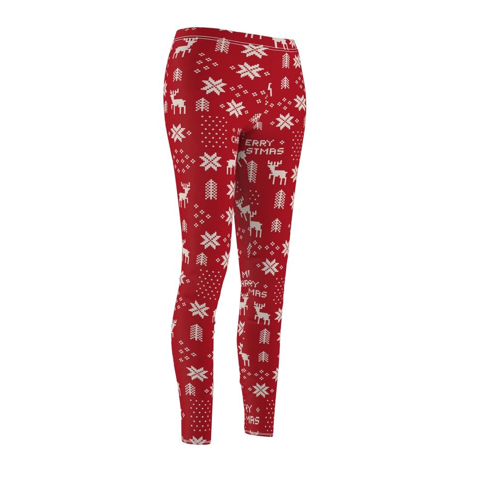 Christmas Patterned Yoga Pants - Festive Holiday Activewear
