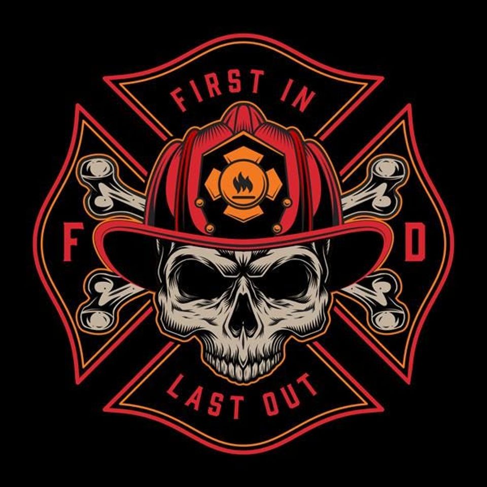 Firefighter - First In Last Out Hockey Jersey