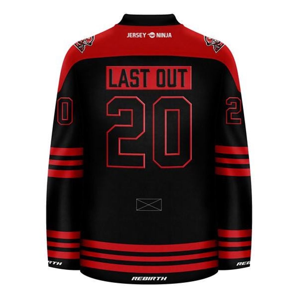 Firefighter - First In Last Out Hockey Jersey