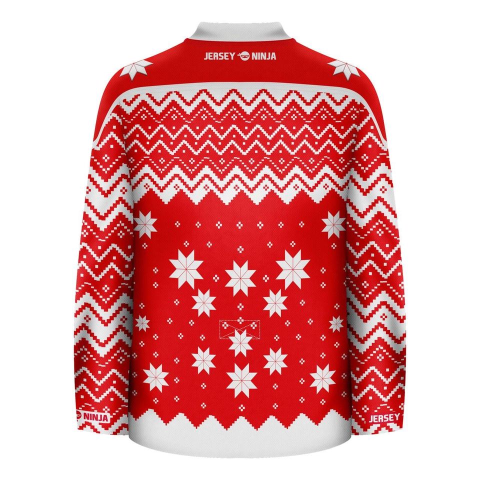 Christmas Rudolph the Red Nosed Reindeer Ugly Sweater Hockey Jersey