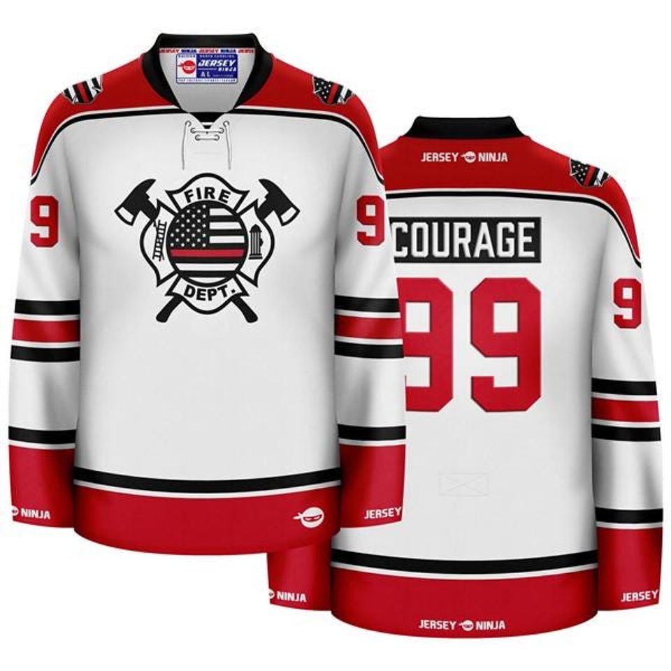Firefighter - Thin Red LIne Hockey Jersey