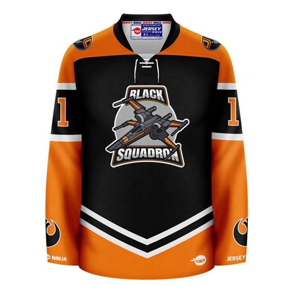Black Squadron Dameron Hockey Jersey