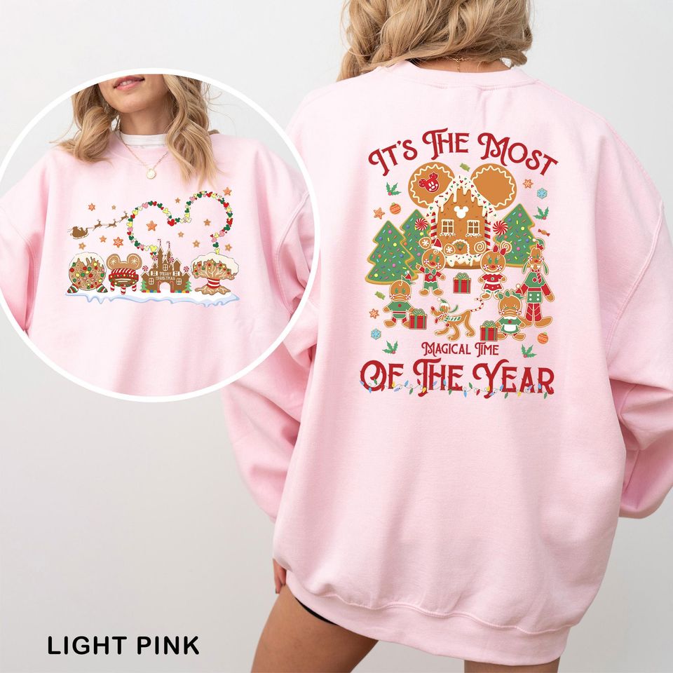Mickey & Friends Christmas Sweatshirt: Gingerbread House Crewneck