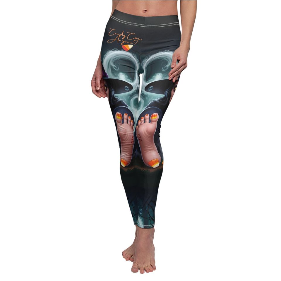 Halloween, Creepy, Candy Corn, Spooky, Candy Corn Leggings, Witch Leggings,