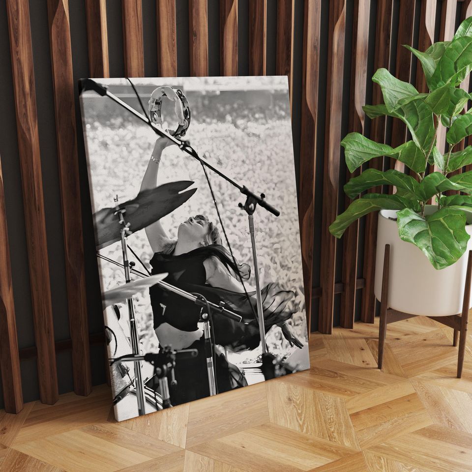 Stevie Nicks Black and White Photo Wall Art