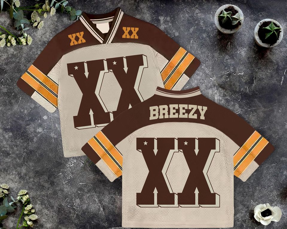 Natural Brown Mesh Jersey, Concert Jersey, Game Day Commitment Gift
