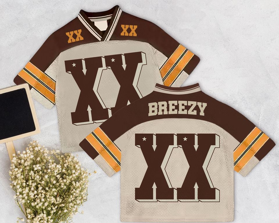 Natural Brown Mesh Jersey, Concert Jersey, Game Day Commitment Gift