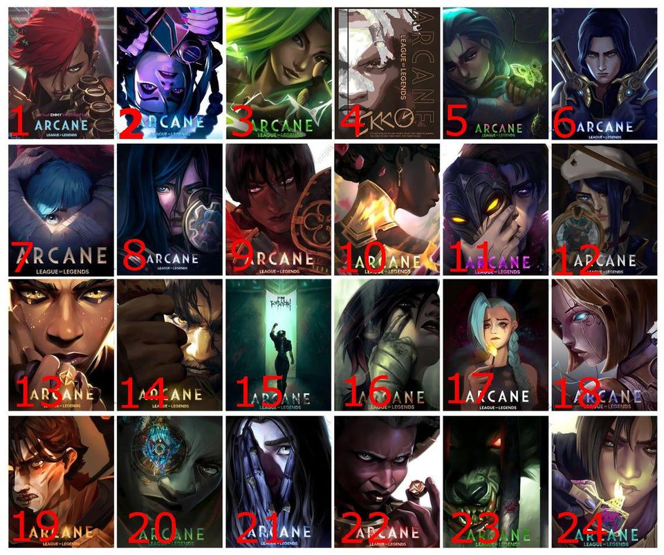 League of Legends Arcane Video Game Posters
