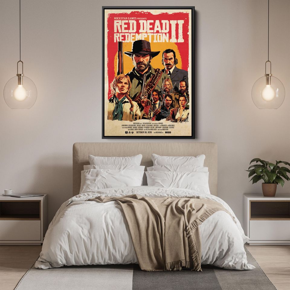 Arthur Morgan & John Marston Wild West Game Posters - Premium Matte Vertical Wall Art