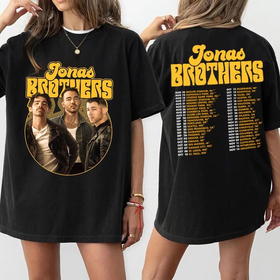 Retro Jonas Brothers Tour Double Sided T-Shirt
