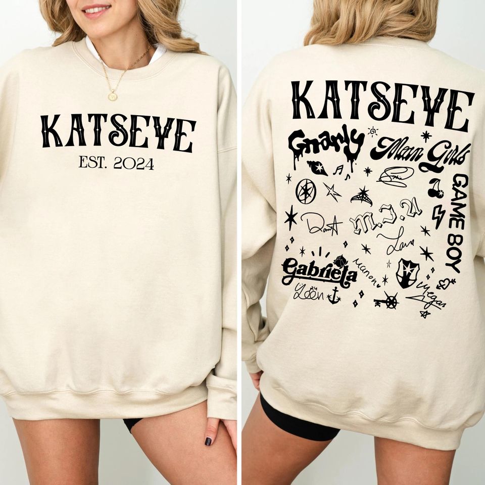 Retro Katseye Double Sided Hoodie
