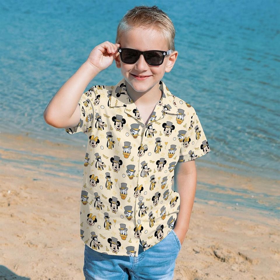 Disney New Year Cruise Hawaiian Shirt, Holiday Trip Button Shirt