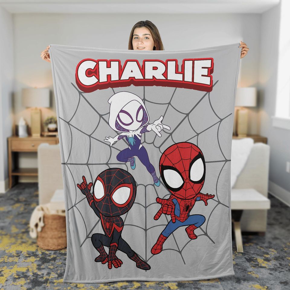 Personalized Spidey And Friends Blanket