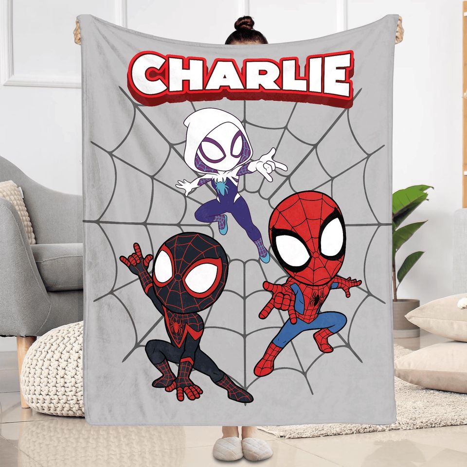 Personalized Spidey And Friends Blanket