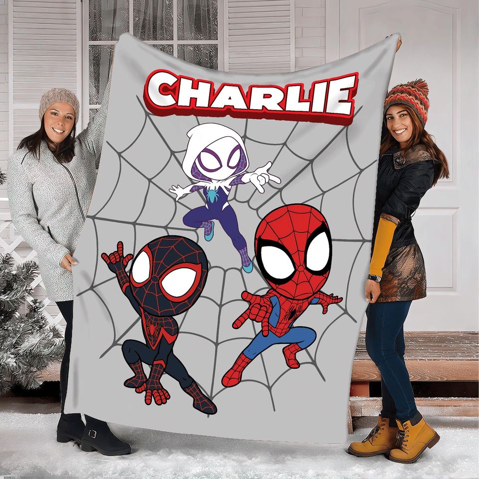 Personalized Spidey And Friends Blanket