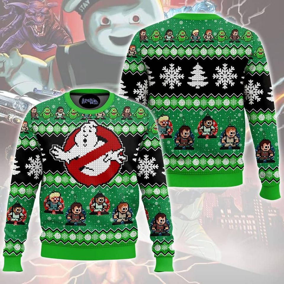 Ghostbusters Ugly Christmas Sweater, Ghostbusters 1984 Sweater