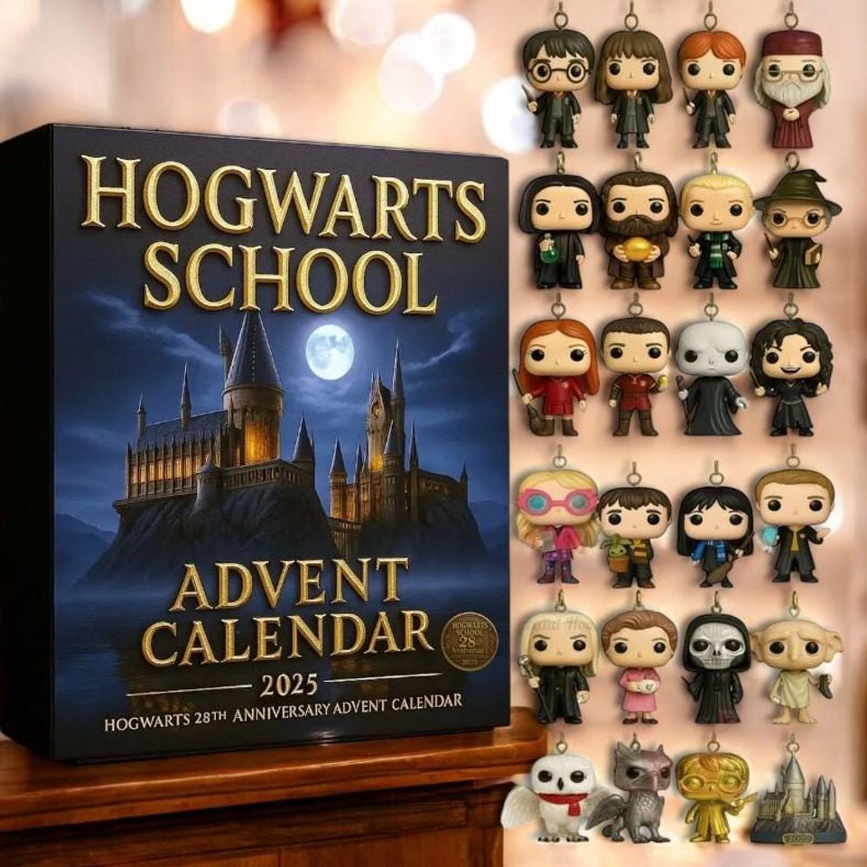 Wizard Hogwarts Magic School Inspired Advent Calendar 2025, Hogwarts School Advent Calendar, Harry Poster Advent Calendar, Harry Poster