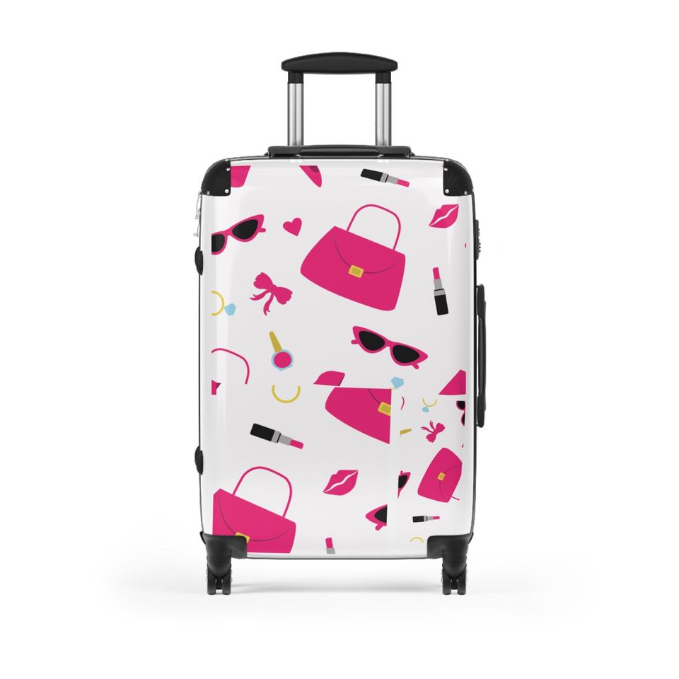 Pink Barbie Girl Suitcase