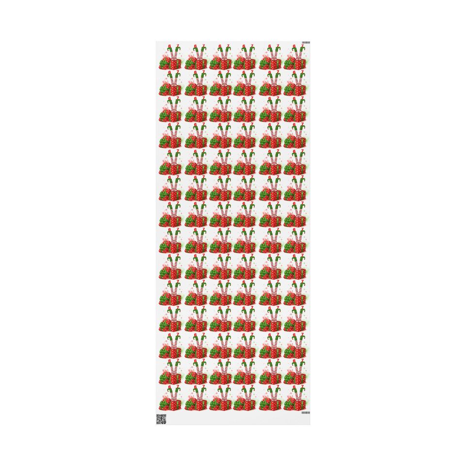 67 Wrapping Paper Elf Christmas