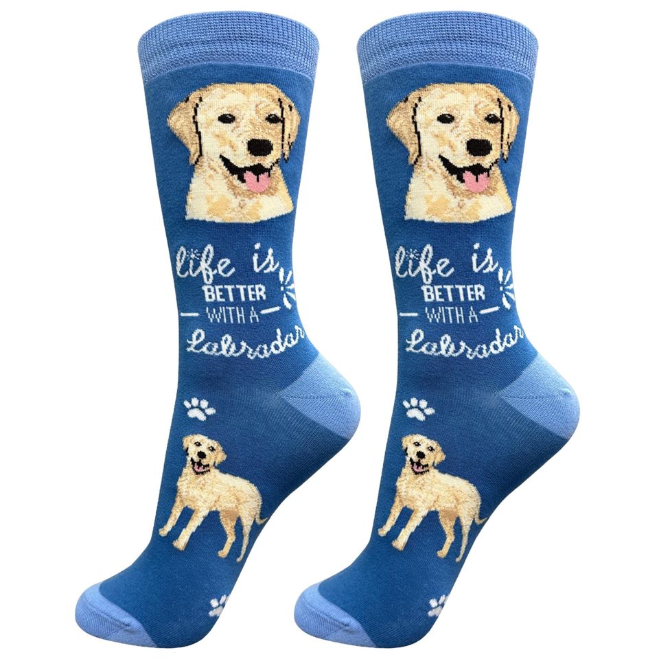 Labrador Dog Life is Better Socks, Gift Ideas for Pet Lover