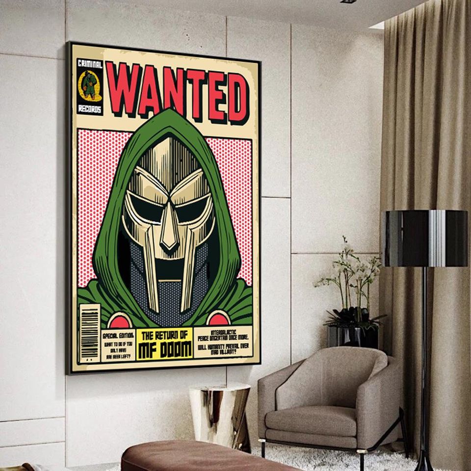 MF Dooom WANTED Premium Matte Vertical Poster