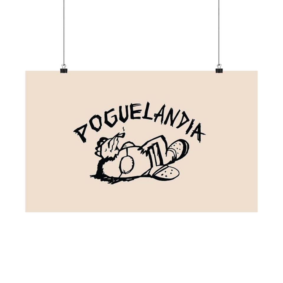 Poguelandia OBX Poster, Dorm Room Decor
